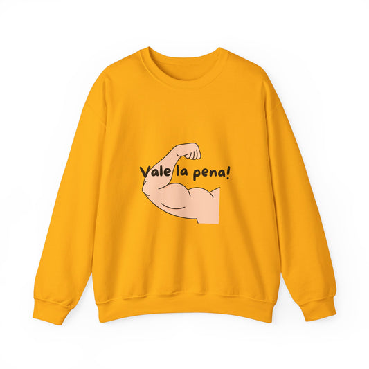 Motivational Unisex Heavy Blend™ Crewneck Sweatshirt - "Vale la pena!"